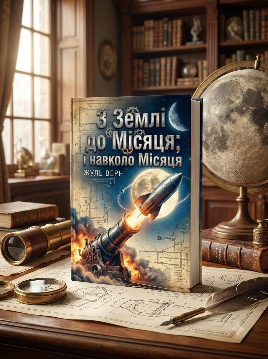 З Землі на Місяць; і навколо Місяця — Фантастика і фентезі
